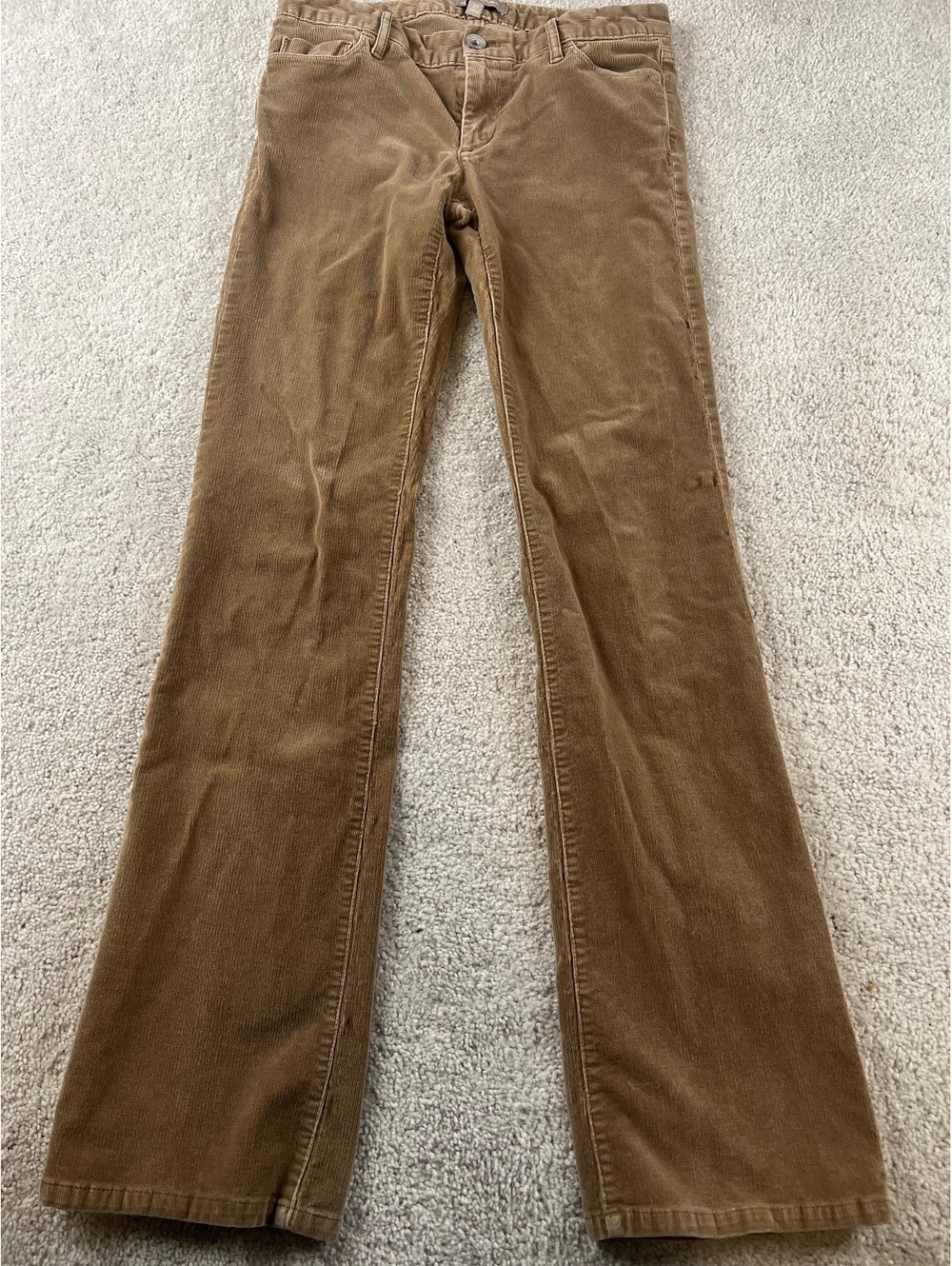 Banana Republic Women’s Brown Corduroy Pants Size 27 Straight Leg Cotton